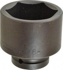 Proto - 1" Drive 3-1/8" Standard Impact Socket - 6 Points, 4-1/16" OAL - Americas Industrial Supply