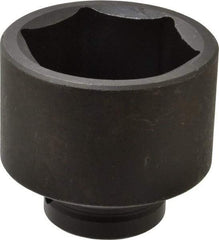 Proto - 1" Drive 3-3/8" Standard Impact Socket - 6 Points, 4-7/16" OAL - Americas Industrial Supply