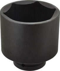 Proto - 1" Drive 4-1/4" Standard Impact Socket - 6 Points, 5-1/2" OAL - Americas Industrial Supply