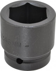 Proto - 1" Drive 46mm Standard Impact Socket - 6 Points, 2-51/64" OAL - Americas Industrial Supply