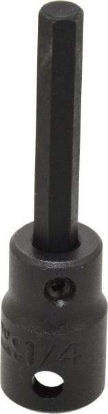 Proto - 3/8" Drive, 1/4" Impact Hex Bit Socket - 1-5/8" Bit Length, 2-23/32" OAL - Americas Industrial Supply