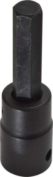 Proto - 1/2" Drive, 7/16" Impact Hex Bit Socket - 1-3/4" Bit Length, 3-1/4" OAL - Americas Industrial Supply