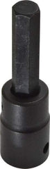 Proto - 1/2" Drive, 7/16" Impact Hex Bit Socket - 1-3/4" Bit Length, 3-1/4" OAL - Americas Industrial Supply