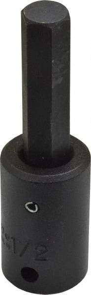 Proto - 1/2" Drive, 1/2" Impact Hex Bit Socket - 1-7/8" Bit Length, 3-5/8" OAL - Americas Industrial Supply