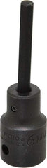 Proto - 1/2" Drive, 6mm Impact Hex Bit Socket - 3-1/4" OAL - Americas Industrial Supply