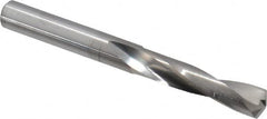 Atrax - 0.266" 135° Spiral Flute Solid Carbide Screw Machine Drill Bit - Bright Finish, Right Hand Cut, 1-1/2" Flute Length, 2-11/16" OAL, Split Point, Straight Shank - Americas Industrial Supply