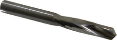 Atrax - 0.295" 135° Spiral Flute Solid Carbide Screw Machine Drill Bit - Bright Finish, Right Hand Cut, 1-9/16" Flute Length, 2-3/4" OAL, Split Point, Straight Shank - Americas Industrial Supply