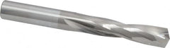 Atrax - 0.377" 135° Spiral Flute Solid Carbide Screw Machine Drill Bit - Bright Finish, Right Hand Cut, 1-7/8" Flute Length, 3-1/4" OAL, Split Point, Straight Shank - Americas Industrial Supply
