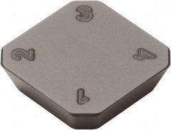 Seco - SEEN42 D16 Grade CBN300 CBN Milling Insert - Uncoated, 1/8" Thick, 1/2" Inscribed Circle, 1/16" Corner Radius - Americas Industrial Supply