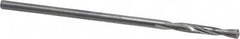 Atrax - #53 135° Spiral Flute Solid Carbide Screw Machine Drill Bit - Bright Finish, Right Hand Cut, 1/2" Flute Length, 1-1/2" OAL, Split Point, Straight Shank - Americas Industrial Supply