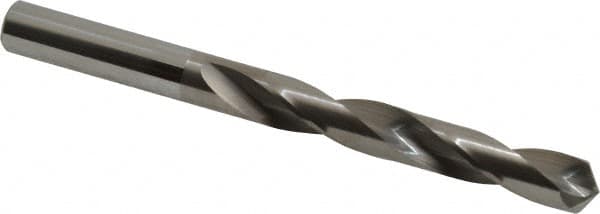 Atrax - Letter S 118° Solid Carbide Jobber Drill - Bright Finish, Right Hand Cut, Spiral Flute, Straight Shank, 4" OAL, Standard Point - Americas Industrial Supply
