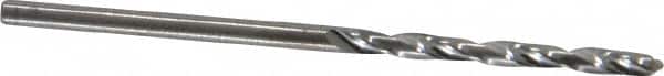 Atrax - #49 118° Solid Carbide Jobber Drill - Bright Finish, Right Hand Cut, Spiral Flute, Straight Shank, 1-3/4" OAL, Standard Point - Americas Industrial Supply