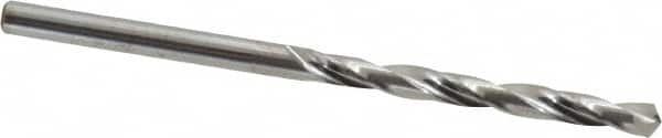 Atrax - 3mm 118° Solid Carbide Jobber Drill - Bright Finish, Right Hand Cut, Spiral Flute, Straight Shank, 2-1/4" OAL, Standard Point - Americas Industrial Supply