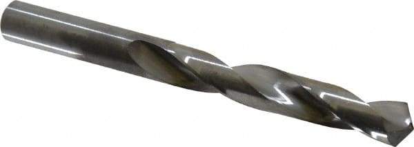 Atrax - 11mm 118° Solid Carbide Jobber Drill - Bright Finish, Right Hand Cut, Spiral Flute, Straight Shank, 4-1/2" OAL, Standard Point - Americas Industrial Supply