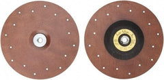 Made in USA - 9" Diam Locking Nut Disc Backing Pad - Soft Density, 10,000 RPM - Americas Industrial Supply