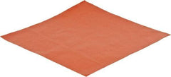 Made in USA - 12" Long, 12" Wide, 0.031" Thick, Silicone Rubber Foam Sheet - 45 to 55 Durometer, Orange-Red, -60 to 600°F, 650 psi Tensile Strength, Adhesive Backing, Stock Length - Americas Industrial Supply
