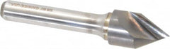 Atrax - 5/8" Head Diam, 3/8" Shank Diam, 1 Flute 60° Solid Carbide Countersink - Americas Industrial Supply
