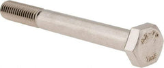Value Collection - M10x1.50mm Metric Coarse, 90mm Length Under Head Hex Head Cap Screw - Partially Threaded, Grade 18-8 Stainless Steel, Uncoated, 17mm Hex - Americas Industrial Supply