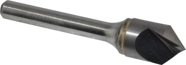 Atrax - 1/2" Head Diam, 1/4" Shank Diam, 1 Flute 90° Solid Carbide Countersink - Americas Industrial Supply