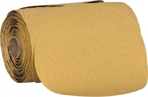 3M - 6" Diam, 120 Grit Aluminum Oxide Adhesive PSA Disc - Fine Grade, Yellow, C Weighted Backing, Flexible, Use with Random Orbital Sanders - Americas Industrial Supply