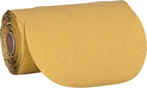 3M - 6" Diam, 220 Grit Aluminum Oxide Adhesive PSA Disc - Very Fine Grade, Yellow, C Weighted Backing, Flexible, Use with Random Orbital Sanders - Americas Industrial Supply