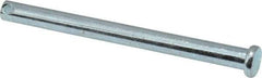 Made in USA - 1/4" Pin Diam, 3" OAL, Standard Clevis Pin - 3/32" Hole, 2-29/32" Usable Length, Zinc-Plated Steel - Americas Industrial Supply