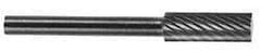 M.A. Ford - 1/4" Cut Diam, 1/8" Shank Diam, Cylinder Head Single Cut Burr - Carbide, Flat End, 1/2" LOC, 2" OAL - Americas Industrial Supply