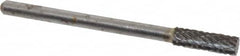 Atrax - 5/32" Cut Diam, 1/8" Shank Diam, Cylinder Head Double Cut Burr - Carbide, Flat End, 1/2" LOC, 1-1/2" OAL - Americas Industrial Supply