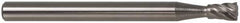 Atrax - 3/8" Cut Diam, 1/4" Shank Diam, Inverted Cone Head Single Cut Burr - Carbide, Flat End, 3/8" LOC, 2-1/4" OAL - Americas Industrial Supply