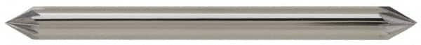 Atrax - 1/8" Cut Diam, 1/8" Shank Diam, Taper Head Single Cut Burr - Carbide, Radius End, 3/32" LOC, 1-1/2" OAL - Americas Industrial Supply