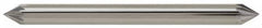 Atrax - 1/8" Cut Diam, 1/8" Shank Diam, Taper Head Single Cut Burr - Carbide, Radius End, 3/32" LOC, 1-1/2" OAL - Americas Industrial Supply