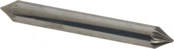 Atrax - 1/4" Cut Diam, 1/4" Shank Diam, Taper Head Single Cut Burr - Carbide, Radius End, 3/16" LOC, 2" OAL - Americas Industrial Supply
