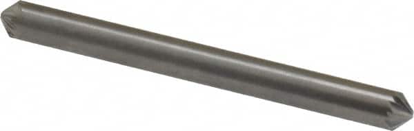 Atrax - 3/16" Cut Diam, 3/16" Shank Diam, Cone Head Single Cut Burr - Carbide, Point End, 1/8" LOC, 2" OAL - Americas Industrial Supply