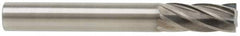 Atrax - 1/4" Cut Diam, 1/4" Shank Diam, Cylinder Head Fluted Cut Burr - Flat End, 3/4" LOC, 2" OAL - Americas Industrial Supply