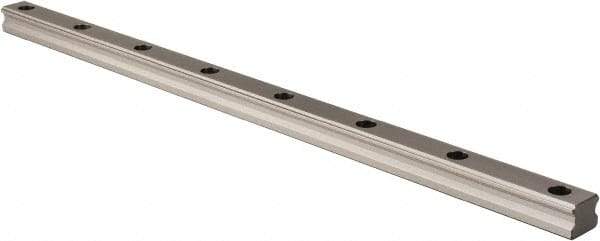 THK - 600mm OAL x 28mm Overall Width x 23mm Overall Height 4 Way SHS Rail - 80mm Between Holes, 9 x 14 x 12mm Hole Size - Americas Industrial Supply