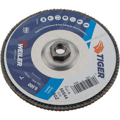 Weiler - Flap Disc - Aluminum Backing, Arbor Attaching System - Americas Industrial Supply