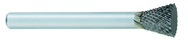 SN-7 -- 3/4 x 5/8 LOC x 1/4 Shank x 2 OAL Inverted Taper Carbide Medium Tough Cut Burr - Americas Industrial Supply