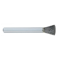 ‎SN-1 -1/4 × 5/16 LOC × 1/4 Shank × 2 OAL Inverted Taper Carbide Medium Tough Cut Burr - Americas Industrial Supply