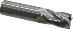 Atrax - 7/8", 1-1/2" LOC, 7/8" Shank Diam, 4" OAL, 4 Flute, Solid Carbide Square End Mill - Single End, Uncoated, Spiral Flute, 30° Helix, Centercutting, Right Hand Cut, Right Hand Flute - Americas Industrial Supply