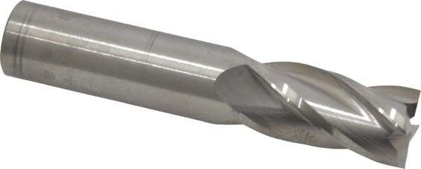 Atrax - 3/4", 1-1/2" LOC, 3/4" Shank Diam, 4" OAL, 4 Flute, Solid Carbide Square End Mill - Single End, Uncoated, Spiral Flute, 30° Helix, Centercutting, Right Hand Cut - Americas Industrial Supply