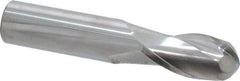 Atrax - 3/4" Diam, 1-1/2" LOC, 2 Flute Solid Carbide Ball End Mill - Uncoated, Single End, 4" OAL, 3/4" Shank Diam - Americas Industrial Supply