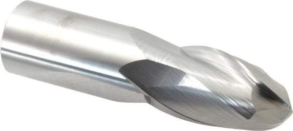 Atrax - 1" Diam, 1-1/2" LOC, 2 Flute Solid Carbide Ball End Mill - Uncoated, Single End, 4" OAL, 1" Shank Diam - Americas Industrial Supply