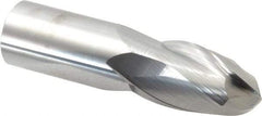 Atrax - 1" Diam, 1-1/2" LOC, 2 Flute Solid Carbide Ball End Mill - Uncoated, Single End, 4" OAL, 1" Shank Diam - Americas Industrial Supply