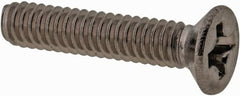 Value Collection - M2x0.40 Metric Coarse, 10mm OAL Phillips Drive Machine Screw - Flat Head, Grade 18-8 & A2 Stainless Steel, Uncoated, Without Washer - Americas Industrial Supply