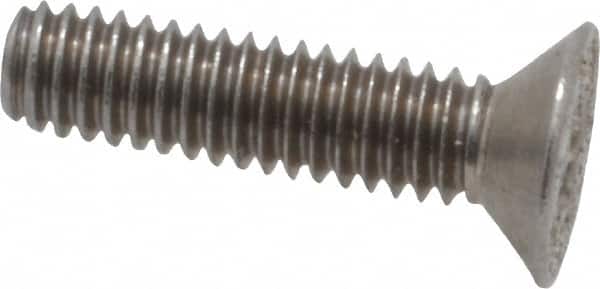Value Collection - M2.5x0.45 Metric Coarse, 10mm OAL Phillips Drive Machine Screw - Flat Head, Grade 18-8 & A2 Stainless Steel, Uncoated, Without Washer - Americas Industrial Supply