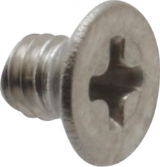 Value Collection - M3x0.50 Metric Coarse, 4mm OAL Phillips Drive Machine Screw - Flat Head, Grade 18-8 & A2 Stainless Steel, Uncoated, Without Washer - Americas Industrial Supply