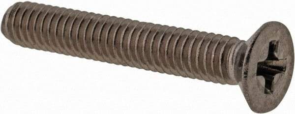 Value Collection - M3x0.50 Metric Coarse, 14mm OAL Phillips Drive Machine Screw - Flat Head, Grade 18-8 & A2 Stainless Steel, Uncoated, Without Washer - Americas Industrial Supply