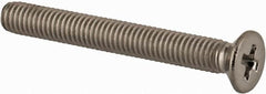 Value Collection - M3x0.50 Metric Coarse, 25mm OAL Phillips Drive Machine Screw - Flat Head, Grade 18-8 & A2 Stainless Steel, Uncoated, Without Washer - Americas Industrial Supply