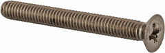 Value Collection - M4x0.70 Metric Coarse, 35mm OAL Phillips Drive Machine Screw - Flat Head, Grade 18-8 & A2 Stainless Steel, Uncoated, Without Washer - Americas Industrial Supply