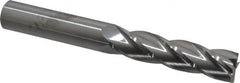 Atrax - 3/4", 3" LOC, 3/4" Shank Diam, 6" OAL, 4 Flute, Solid Carbide Square End Mill - Single End, Uncoated, Spiral Flute, 30° Helix, Centercutting, Right Hand Cut - Americas Industrial Supply